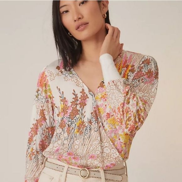 Anthropologie Tops - NWT Callie Floral Top by TINY From Anthropologie